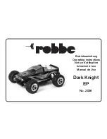 ROBBE Dark Knight EP 2036 Operating Instructions Manual preview