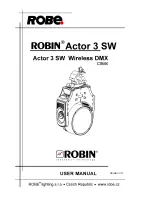 Robe Robin Actor 3 Smart White User Manual preview