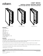 Robern CRAFT ND Installation Instructions Manual preview