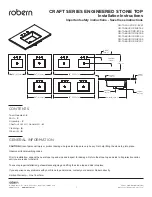 Preview for 1 page of Robern CRAFT Series Installation Instructions Manual