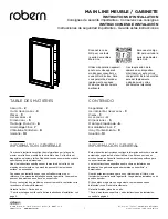 Preview for 11 page of Robern MAIN LINE CABINET Series Installation Instructions Manual