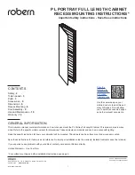 Robern P2C1672D4FPSC Mounting Instructions preview