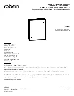 Robern YC2430D4P1L3 Important Safety Instructions Manual preview