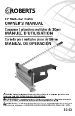 Preview for 1 page of Roberts 10-63 Owner'S Manual