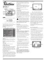 Preview for 1 page of Robertshaw RS2210 Series Owner'S Manual