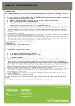 Preview for 19 page of ROBINHOOD RHFS60WE Installation And Operating Instructions Manual