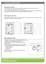 Preview for 20 page of ROBINHOOD RHFS60XC Installation And Operating Instructions Manual