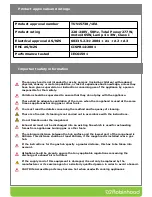 Preview for 9 page of ROBINHOOD RIE3CL9SS Installation And Operation Instructoins