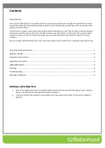 Preview for 2 page of ROBINHOOD RUM52XCOM Installation And Operating Instructions Manual