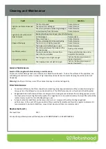 Preview for 9 page of ROBINHOOD RWD3CL6SS Installation And Operating Instructions Manual