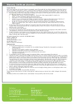 Preview for 13 page of ROBINHOOD RWD3CL6SSDC Installation And Operating Instructions Manual