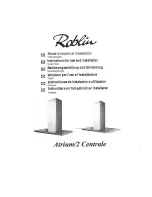 ROBLIN ATRIUM/2 CENTRALE Instructions For Use And Installation preview