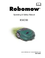 Preview for 1 page of Robomow RM200 Operating & Safety Manual