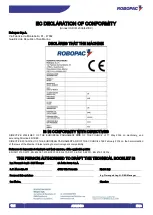 Preview for 121 page of Robopac ROTOPLAT 108-308-508-708 Use And Maintenance Manual