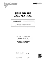 Preview for 1 page of Robopac SPIROR HP 400 Instruction Manual