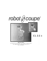 Robot Coupe CL 55 e Operating Instructions Manual preview