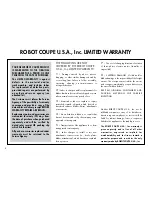 Preview for 6 page of Robot Coupe CL 55 e Operating Instructions Manual