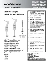 Robot Coupe MMP170W Specifications preview