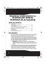 Preview for 2 page of RocketFish RF-BPRAC3 (French) Manual De L'Utilisateur