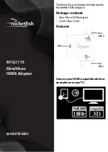 Preview for 1 page of RocketFish RF-G1175 Quick Setup Manual