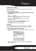 Preview for 21 page of RocketFish RF-MSE12 User Manual