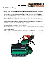 Preview for 9 page of RockHound BrushHound 30EX Owner'S Manual