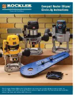 Rockler Ellipse/Circle Jig Instructions Manual preview