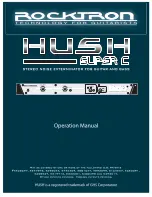 Preview for 1 page of Rocktron HUSH Super C Operation Manual