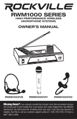 Rockville RWM1000 Series Owner'S Manual preview