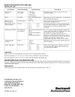 Preview for 8 page of Rockwell Automation Allen-Bradley Bulletin 1609 Installation And Operation Manual