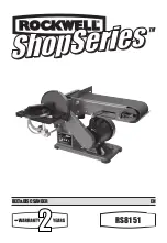 Rockwell ShopSeries RS8151 Instruction Manual preview