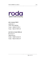 Preview for 3 page of Roda Computer Panther DR886EX User Manual