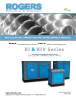 Rogers KI Series Installation, Operation And Maintenance Manual preview