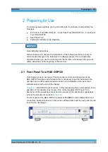 Preview for 11 page of Rohde & Schwarz OSP-B011 Quick Start Manual