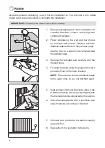 Preview for 6 page of Rointe Belize 1100RADC User Manual