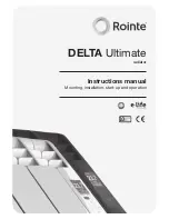 Preview for 1 page of Rointe DELTA ULTIMATE Instruction Manual