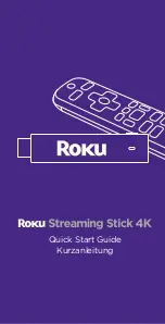 Preview for 1 page of Roku Streaming Stick 4K Quick Start Manual