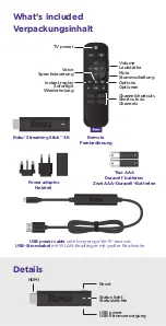 Preview for 2 page of Roku Streaming Stick 4K Quick Start Manual