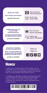 Preview for 12 page of Roku Streaming Stick 4K Quick Start Manual