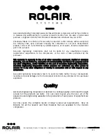 Preview for 14 page of Rolair 4090HMK103 Owner'S Manual