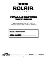 Preview for 1 page of Rolair GD4000PV5H Owner'S Manual