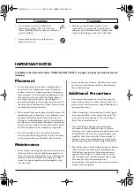 Preview for 3 page of Roland CY-8 Owner'S Manual