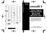 Roland Edirol R-1 Owner'S Manual preview