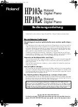 Preview for 39 page of Roland HP102e Owner'S Manual