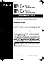 Preview for 111 page of Roland HP102e Owner'S Manual