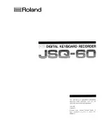 Roland JSQ-60 User Manual preview