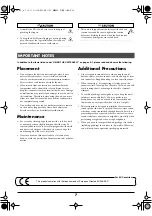 Preview for 7 page of Roland KD-85 Owner'S Manual