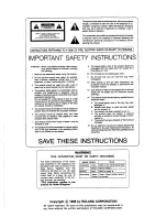 Preview for 2 page of Roland M-24E Owner'S Manual