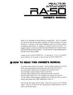 Preview for 3 page of Roland RA-50 Owner'S Manual