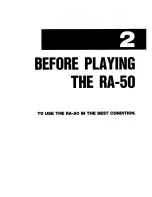 Preview for 19 page of Roland RA-50 Owner'S Manual